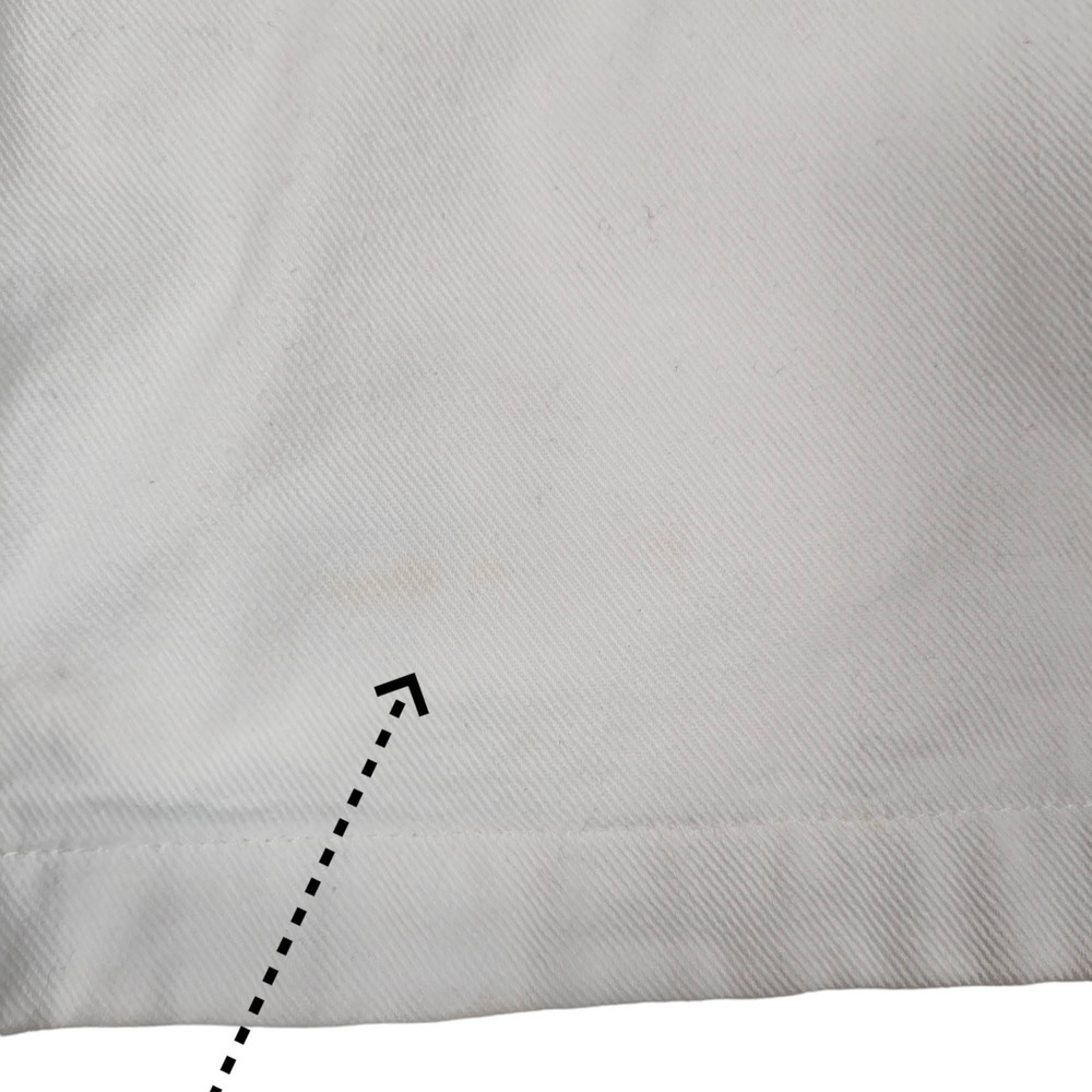 Celine 2004 Michael Kors Runway Crystal Beaded Zip White Denim Mini Skirt 40 - Picture 15 of 16